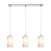 RENDL LIZ III 60 závěsná opálové sklo/chrom 230V E27 3x11W R14024