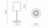 RENDL NYC/CONNY 15/15 stolní Polycotton bílá/nikl 230V E27 7W R14048