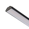 RENDL LED PROFILE J přisazený 1m černá matný akryl/hliník  R14094