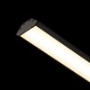 RENDL LED PROFILE J přisazený 1m černá matný akryl/hliník  R14094