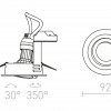 RENDL PASADENA GU10 R zápustná bílá 230V GU10 7W R14102