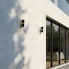 RENDL MANO nástěnná černá/česaná mosaz 230V GU10 2x8W IP54 R14128