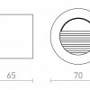 RENDL MARCO 70 zápustné svítidlo bílá 230V LED 3W IP65 3000K R14142
