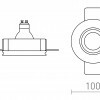 RENDL DAYTONA pevné svítidlo sádrové/česaná měď 230V GU10 8W R14159