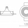 RENDL DANTOR zápustné svítidlo sádrové 230V GU10 8W R14163