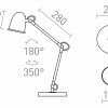 RENDL DANNY stolní lampa černá mosaz 230V E14 5W R14188