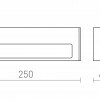 RENDL ASTER 25 nástěnné svítidlo černá mléčný akryl 230V LED 2x6W IP65 3000K R14198