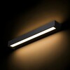 RENDL ASTER 50 nástěnné svítidlo černá mléčný akryl 230V LED 2x10W IP65 3000K R14199