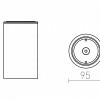 RENDL DUNE E27 stropní svítidlo černá 230V E27 9W IP65 R14211