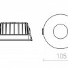 RENDL FLEUR IP54 DIMM zápustné svítidlo černá 230V LED 15W 60° IP54 3000K R14233