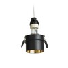 RENDL ORTA zápustné svítidlo černá/zlatá 230V GU10 9W R14252