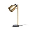RENDL DIVINA stolní lampa mosaz/dekor černý mramor 230V E27 5W R14261