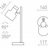 RENDL DIVINA stolní lampa mosaz/dekor černý mramor 230V E27 5W R14261
