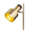 RENDL DIVINA stojanová lampa mosaz/dekor černý mramor 230V E27 5W R14262