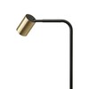 RENDL FLYNN I stojanová lampa černá/česaná mosaz 230V GU10 9W R14264