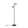 RENDL FLYNN II stojanová lampa černá/česaná mosaz 230V GU10 2x9W R14267