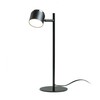 RENDL NOVA stolní lampa černá chrom/mléčný akryl 230V LED 4.2W 3000K R14275