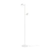 RENDL NOVA II stojanová lampa bílá chrom/mléčný akryl 230V LED 2x3.5W 3000K R14276