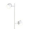 RENDL NOVA II stojanová lampa bílá chrom/mléčný akryl 230V LED 2x3.5W 3000K R14276