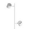 RENDL NOVA II stojanová lampa bílá chrom/mléčný akryl 230V LED 2x3.5W 3000K R14276