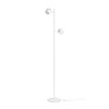 RENDL NOVA II stojanová lampa bílá chrom/mléčný akryl 230V LED 2x3.5W 3000K R14276