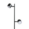 RENDL NOVA II stojanová lampa černá chrom/mléčný akryl 230V LED 2x3.5W 3000K R14277