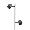 RENDL NOVA II stojanová lampa černá chrom/mléčný akryl 230V LED 2x3.5W 3000K R14277