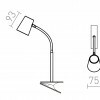 RENDL VERINA DIMM lampa na klipu černá 230V LED 4.5W 100° 3000K R14283
