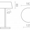 RENDL PRAHA DIMM stolní lampa bílá 230V LED 5W 100° 3000K R14286