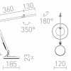 RENDL EMA DIMM stolní lampa černá 230V LED 10W 100° 3000K R14289