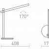 RENDL ROD DIMM stolní lampa bílá 230V LED 5.5W 3000K/4000K/6500K R14294