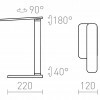 RENDL MAREK DIMM stolní lampa bílá 230V LED 6W 3000K/4000K/6500K R14296