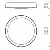 RENDL SONO 30 přisazené svítidlo černá plast 230V LED 30W IP65 3000K/4000K/6000K R14298