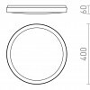 RENDL SONO 40 přisazené svítidlo černá plast 230V LED 40W IP65 3000K/4000K/6000K R14300