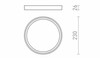 RENDL LANA 23 přisazené svítidlo bílá plast 230V LED 18W 3000K/4000K/6000K R14301