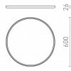 RENDL LANA 40 přisazené svítidlo černá plast 230V LED 32W 3000K/4000K/6000K R14306