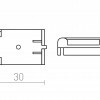 RENDL WAVE vodivý klip černá 24V R14328