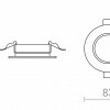 RENDL NONO DIMM zápustné svítidlo bílá 230V LED 7W IP65 3000K R14345