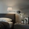 RENDL AVENIDA nástěnné svítidlo základna matný nikl 230V E27 11W R14376
