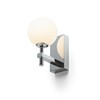 RENDL PEGGY nástěnné svítidlo chrom/opálové sklo 230V G9 6W IP44 R14388