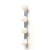 RENDL DOMINO IV nástěnné svítidlo chrom/opálové sklo 230V G9 4x6W IP44 R14390