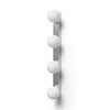 RENDL DOMINO IV nástěnné svítidlo chrom/opálové sklo 230V G9 4x6W IP44 R14390