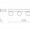 RENDL DOMINO IV nástěnné svítidlo chrom/opálové sklo 230V G9 4x6W IP44 R14390