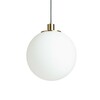 RENDL BOULDER 30 závěsné svítidlo opálové sklo/česaná mosaz 230V E27 15W R14394