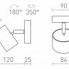 RENDL PIXEL I přisazené svítidlo černá 230V GX53 7W R14403