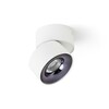 RENDL ALBANO přisazená bílá černý chrom 230V LED 5W 3000K R14425