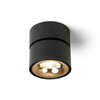 RENDL ALBANO přisazená černá/zlatá 230V LED 5W 3000K R14426