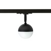 RENDL LYRA svítidlo pro jednookr. lištu černá mléčný akryl 230V LED 5W 3000K R14427