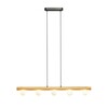 RENDL NOCTIS závěsné svítidlo dřevo/opálové sklo 230V G9 5x7W R14460