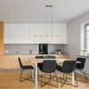 RENDL NOCTIS závěsné svítidlo dřevo/opálové sklo 230V G9 5x7W R14460